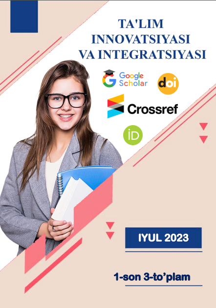                         Показать Том 1 № 3 (2023): Ta'lim innovatsiyasi va integratsiyasi
                    